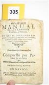 (MEXICO--1683.) Arenas, Pedro de. Vocabulario manual de las lenguas castellana, y mexicana.